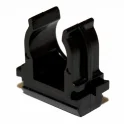 Держатель с защелкой, д.16мм, черный DKC 51016N
