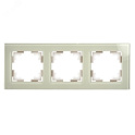 Рамка 3-местная, стекло, серия Катрин, GFR00-7003-07, дымчатый STEKKER 49035