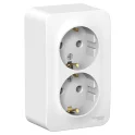 BLANCA О/У РОЗЕТКА двойная с заземл. без шт. ИЗОЛ.ПЛ.,16А, 250В, БЕЛЫЙ Systeme Electric BLNRA010211