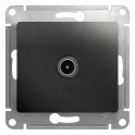 Розетка TV GLOSSA, одиночная, антрацит Systeme Electric GSL000793