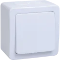 Выключатель 1-клавишный для открытой установки проходной ВСп20-1-0-ГПБ IP54 ГЕРМЕС PLUS (цвет клавиш