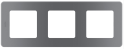 Рамка 3 поста - Inspiria - дымчатый Legrand 673957