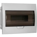 Корпус пластиковый ЩРВ-П-12 черн. прозр. дверь IP41 GENERICA MKP12-V-12-41-G