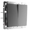 Перекрестный выключатель двухклавишный (графит матовый) W1123064 Werkel a064032