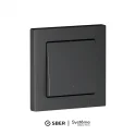ATLASDESIGN SMART 1-кл. ВЫКЛЮЧАТЕЛЬ с подсв., Zigbee, сх.1, L+N, 10А, мех., КАРБОН Systeme Electric 