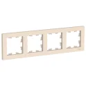 ATLASDESIGN 4-постовая РАМКА, универсальная, БЕЖЕВЫЙ Systeme Electric ATN000204