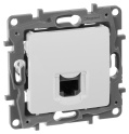 Розетка компьютерная RJ45 категория 5e UTP - Etika - белый Legrand 672241