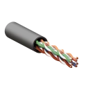 Витая пара TERACOM PRO Cat.5E U/UTP 4 пары solid внешний 24AWG оболочка LDPE цвет черный (упа TR EKF