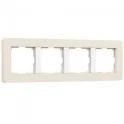 Рамка на 4 поста Split (айвори/белый, soft-touch) W0043066 Werkel a067257
