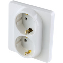 Розетка двойная с заземлением - Inspiria - без шторок в сборе 16А 250В винтовые зажимы - бел Legrand