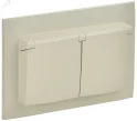 SKANDY Розетка 2-местная и крышкой 16А в сборе IP44 SK-R12B бежевый IEK SK-R26-16-44-K10-F
