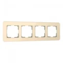 Рамка из стекла на 4 поста Elite айвори W0042443 Werkel a057885