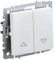 BRITE Выключатель жалюзи 10А ВС10-1-5-БрЖ жемчуг IEK BR-V15-0-10-K36