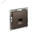 Розетка ATLASDESIGN телефонная RJ11 механизм мокко Systeme Electric ATN000681