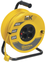 Катушка УК40 4 места 2P+PE/40м 3х1,5мм2 "Industrial" IEK WKP15-16-04-40