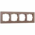 Рамка на 4 поста (латте, стекло) Favorit W0041142 Werkel a058821