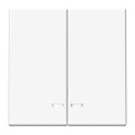ARTGALLERY 2-клавишный ВЫКЛЮЧАТЕЛЬ с подсветкой, сх.5а, 10АХ, механизм, БЕЛЫЙ GAL00 Systeme Electric