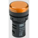 Лампа AD22DS(LED)матрица d22мм желтый 230В IEK BLS10-ADDS-230-K05