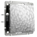Выключатель одноклавишный проходной (серебряный) Hammer W1212006 Werkel a052079