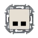Двойная розетка RJ 45 - категория 5e - UTP - INSPIRIA - слоновая кость Legrand 673836