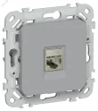 FLITE Розетка компьютерная RJ45 категория 5Е STP РК5е-1-1-ФлС серый IEK FI-K11-1-K03