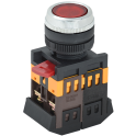 Кнопка ABLFS-22 красный d22мм неон/240В 1з+1р IEK BBT30-ABLFS-K04