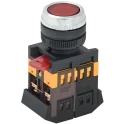Кнопка ABLFS-22 красный d22мм неон/240В 1з+1р IEK BBT30-ABLFS-K04