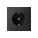 ARTGALLERY РОЗЕТКА с заземлением, 16А, механизм, БАЗАЛЬТ Systeme Electric GAL001443
