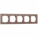Рамка на 5 постов (латте, стекло) Favorit W0051142 Werkel a058822