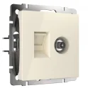 Розетка ТВ+Ethernet RJ-45 6 cat.(слоновая кость) W1181303 Werkel a056110