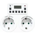 Розетка с таймером (недельная) 3500W/16A 230V, TM25 Feron 23236