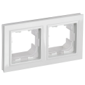 BRITE Рамка 2-мест. IP44 РУ-2-БрБ-44 бел. IEK BR-M22-44-K01