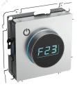 BRITE Термостат электронный с индикацией ТС10-1-БрА алюминий IEK BR-RT11-K47