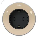 MultiTrack Розетка 2К+З круглая 16А/250В Песочный Systeme Electric MTK13001P