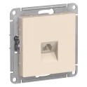 ATLASDESIGN РОЗЕТКА телефонная RJ11, механизм, БЕЖЕВЫЙ Systeme Electric ATN000281