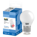 Лампа LED G45 шар 9Вт 230В 6500К E27 IEK LLE-G45-9-230-65-E27