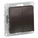 ATLASDESIGN 2-клавишный ВЫКЛЮЧАТЕЛЬ, сх.5, 10АХ, механизм, МОККО Systeme Electric ATN000651