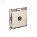 Розетка ATLASDESIGN TV проходная 4DB механизм бежевый Systeme Electric ATN000292