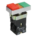 Кнопка управления LAY5-BW8465 "I-O" сдвоенная с подсветкой IEK BBD40-BW-K51