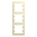 GLOSSA 3-постовая РАМКА, вертикальная, БЕЖЕВЫЙ Systeme Electric GSL000207