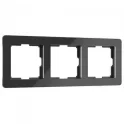Рамка на 3 поста Acrylic черный W0032708 Werkel a059318