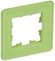BRITE Рамка 1-мест. РУ-1-2-Бр стекло эко грин RE IEK BR-M12-G-41-K06