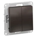 AtlasDesign 2-клавишный ПЕРЕКЛЮЧАТЕЛЬ, схема 6, 10АХ, механизм, МОККО Systeme Electric ATN000665