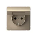 ARTGALLERY РОЗЕТКА с заземл. со шторк. с крышкой, 16А, IP20, механизм, ШАМПАНЬ GAL0 Systeme Electric