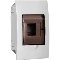 Корпус пластиковый ЩРВ-П-4 черн. прозр. дверь IP41 GENERICA MKP12-V-04-41-G