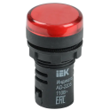 Лампа AD22DS(LED)матрица d22мм красный 24В AC/DC IEK BLS10-ADDS-024-K04