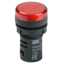 Лампа AD22DS(LED)матрица d22мм красный 24В AC/DC IEK BLS10-ADDS-024-K04