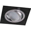 Светильник потолочный встраиваемый, MR16 G5.3, черный-хром DL2801 Feron 32638