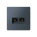 ARTGALLERY РОЗЕТКА двойная компьютерная RJ45+RJ45, кат.6А, механизм, ГРИФЕЛЬ GAL000 Systeme Electric