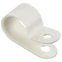 Скоба крепежная 12мм нейлоновая белая (50шт) IEK USK11-12-050-K01